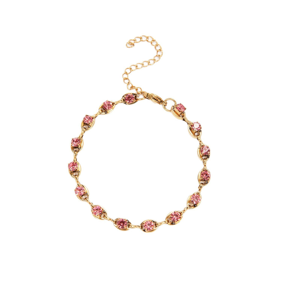 Elegant Gemstone Accent Link Bracelet Stornfield