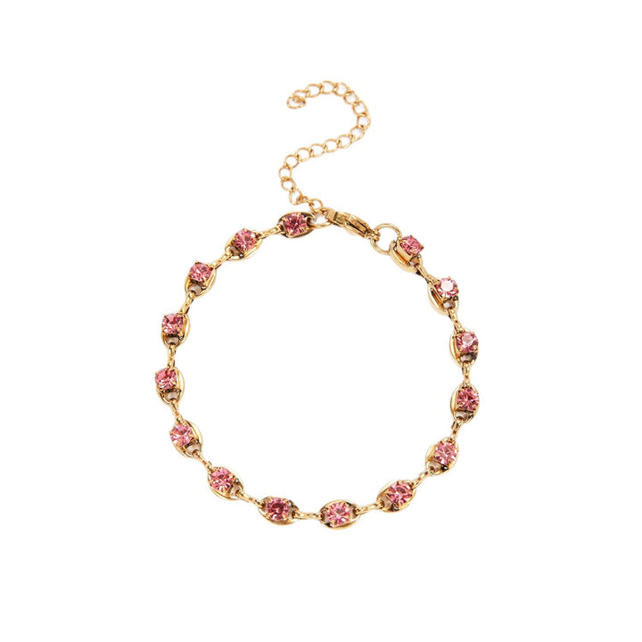 Elegant Gemstone Accent Link Bracelet Stornfield