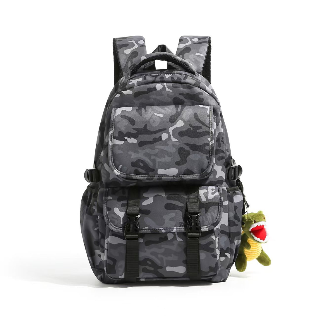 Multifunctional backpack with robust camouflage pattern and large compartments Stornfield