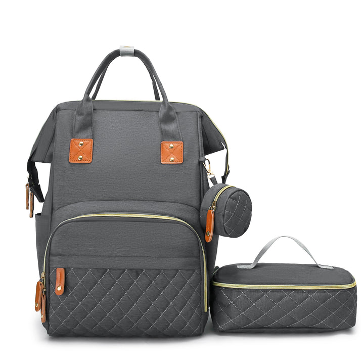 Multi-Purpose Quilted Diaper Backpack Stornfield
