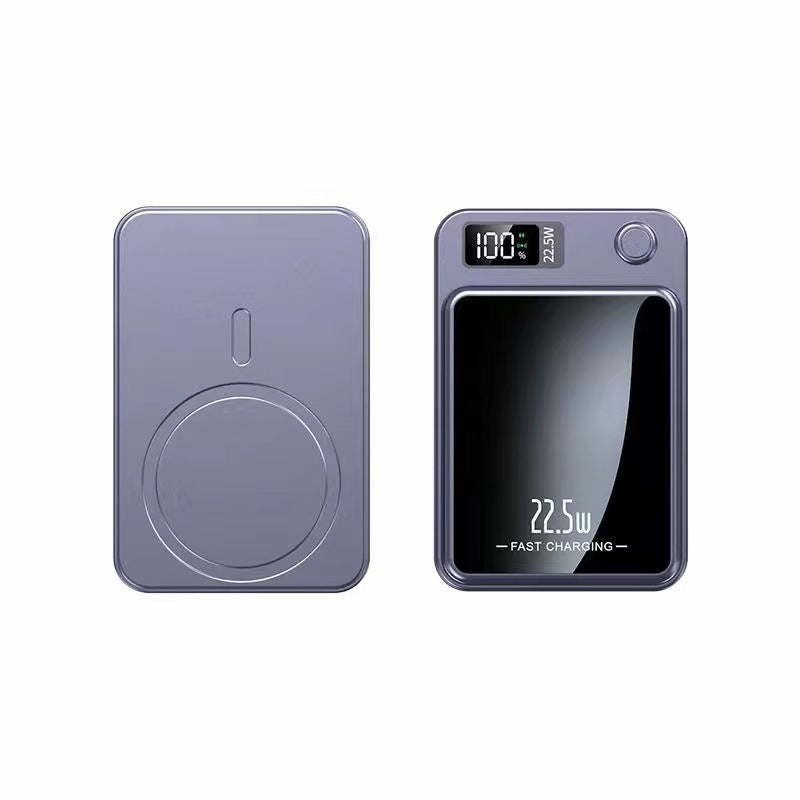 Portable charger with wireless fast charging capability and digital display Stornfield