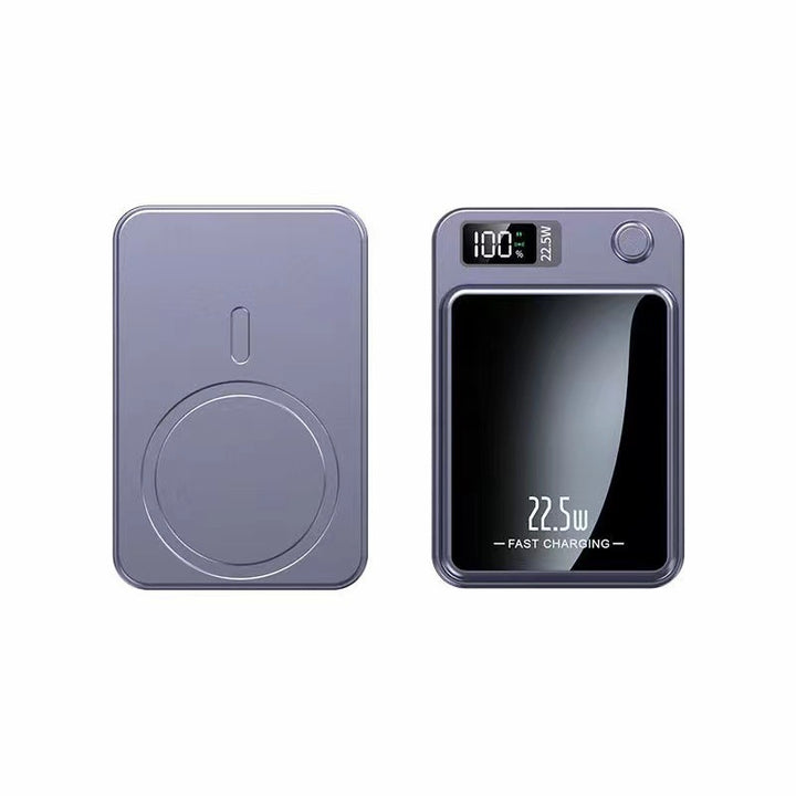 Portable charger with wireless fast charging capability and digital display Stornfield