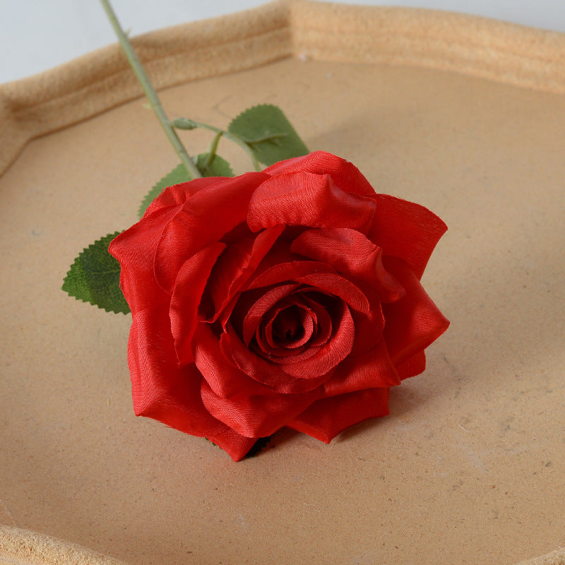 Elegant Silk Black Rose Hair Accessory