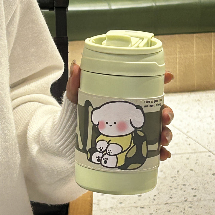 Ladies' insulated bottle with secure flip closure and charming animal motif Stornfield