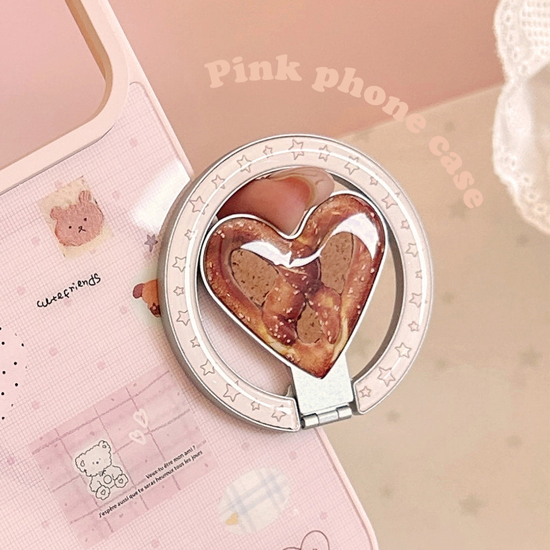 Heart-shaped smartphone holder with cookie design Stornfield