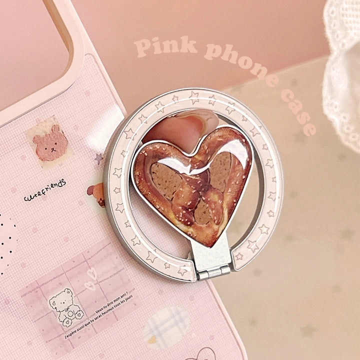 Heart-shaped smartphone holder with cookie design Stornfield
