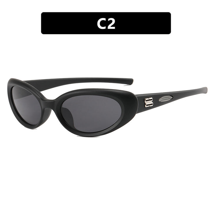 Women's fashionable sunglasses with an exceptional shape and contrasting color accents Stornfield