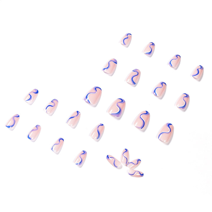 Creative Nail Art with Wave Pattern Stornfield