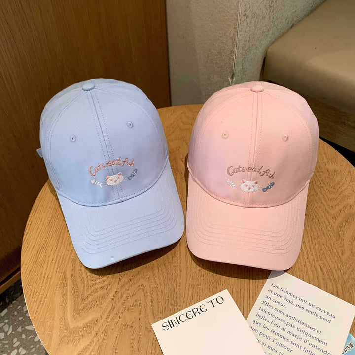 Women's Embroidered Cat-Themed Baseball Cap Stornfield