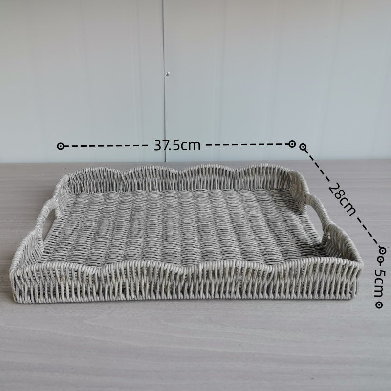 Elegant Woven Serving Tray Stornfield