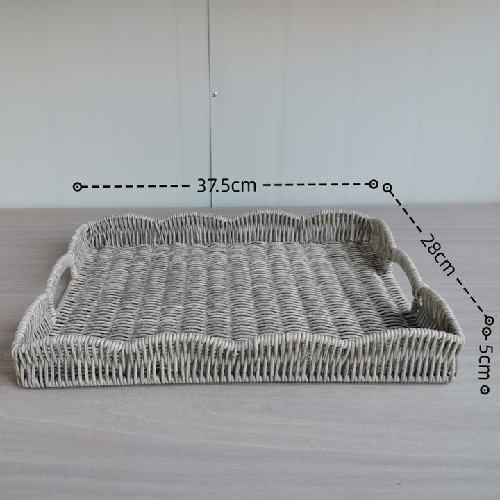 Elegant Woven Serving Tray Stornfield