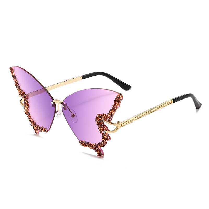 Women's extravagant sunglasses with sparkling butterfly design Stornfield