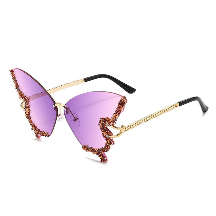 Women's extravagant sunglasses with sparkling butterfly design Stornfield
