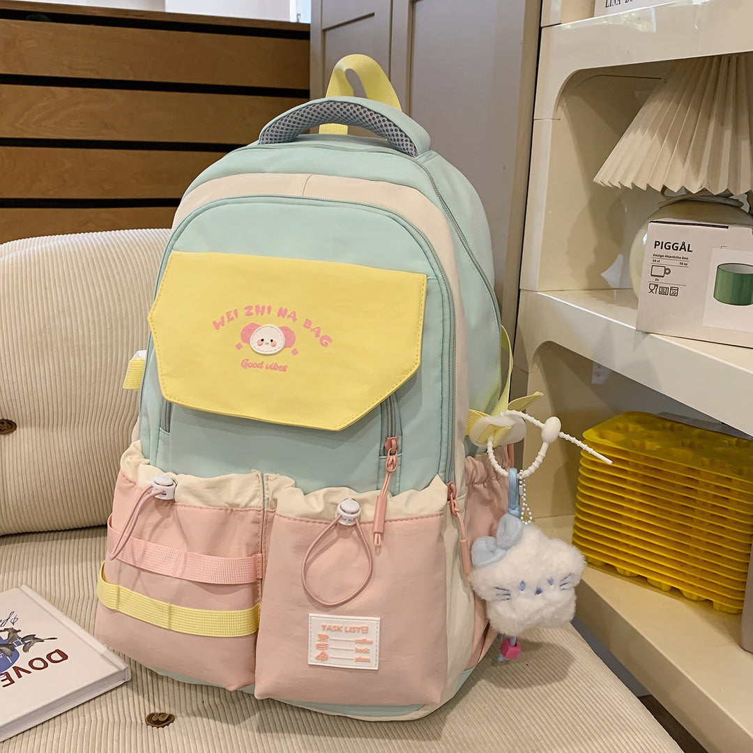 Playful Illustrated Multi-Pocket Backpack Stornfield