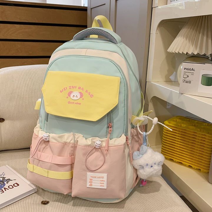 Playful Illustrated Multi-Pocket Backpack Stornfield