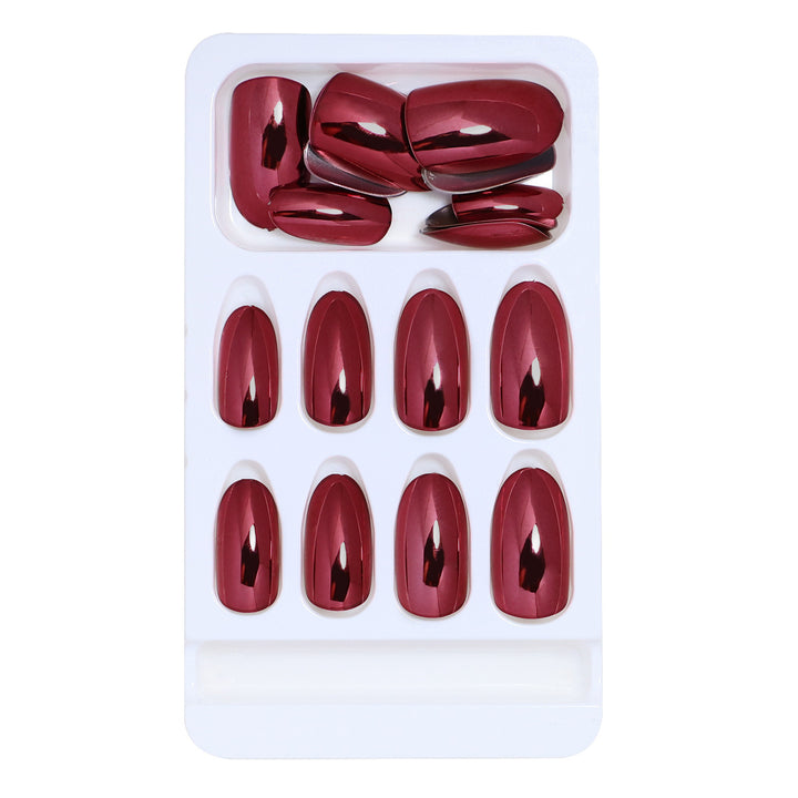 Luxury Glossy Almond-Shaped Press-On Nails Stornfield