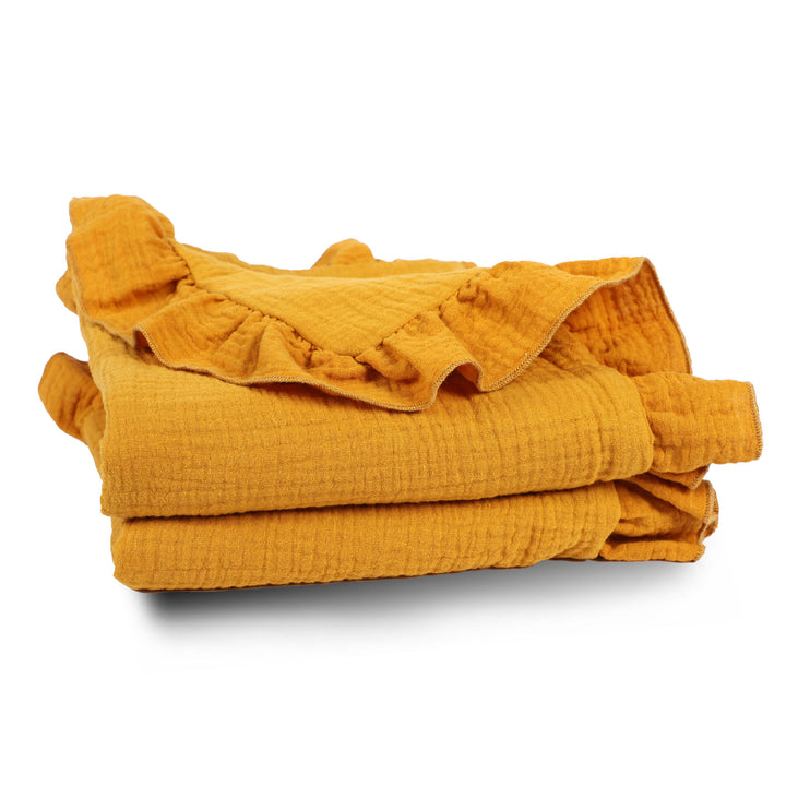 Soft Muslin Blanket with Ruffled Edges Stornfield