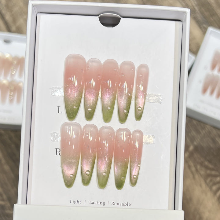 Stiletto Ombre Press-On Nail Set Stornfield