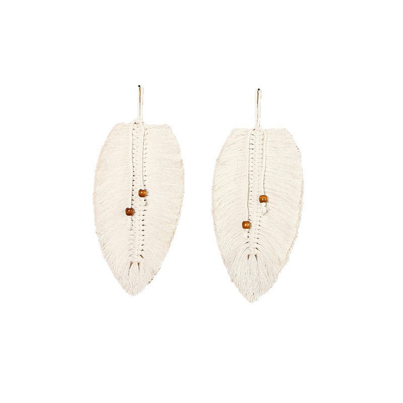 Leaf-Shaped Macrame Wall Art Stornfield
