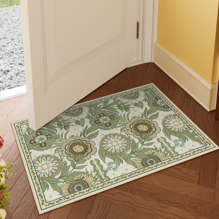 Luxurious Floral Design Bath Mat Stornfield