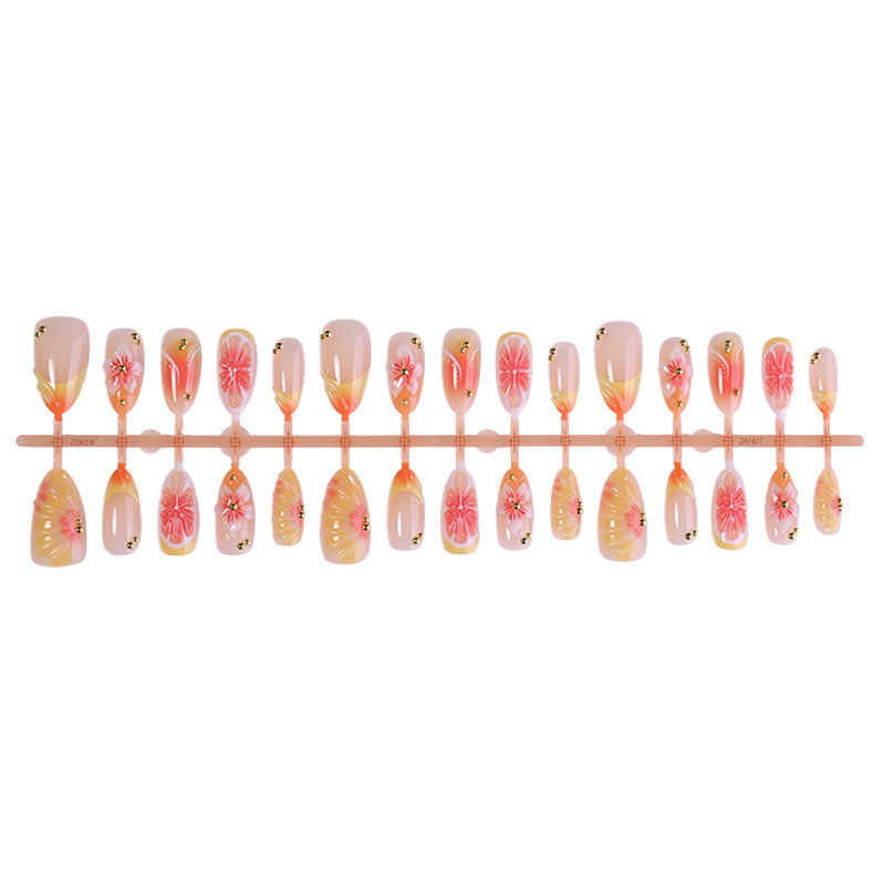 Decorative Floral Press-On Nail Set Stornfield 1788495756