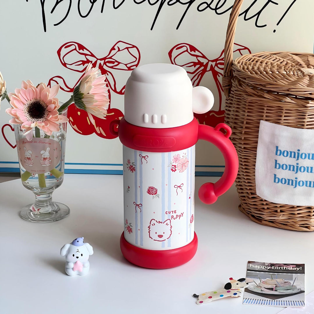 Ladies Insulated Floral Pattern Thermos Bottle Stornfield