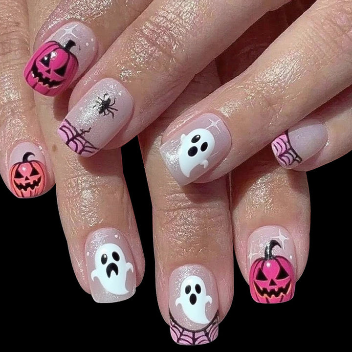 Creative Halloween-Themed Press-On Nails Stornfield 1787543208