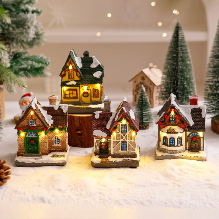 Decorative Christmas village with lights Stornfield