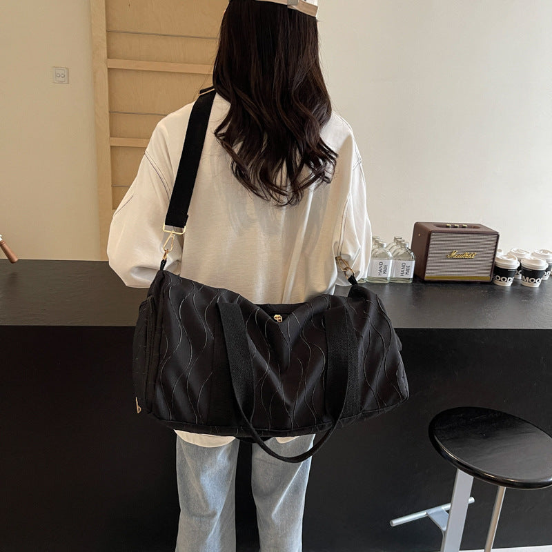 Sporty travel bag with stylish wave pattern Stornfield