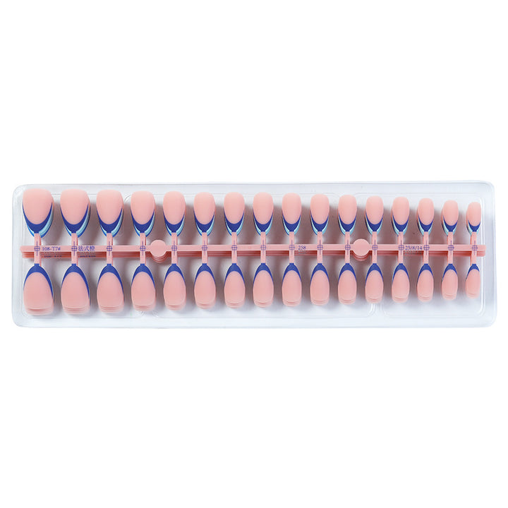 Artistic Ombre French Tip Press-On Nails Stornfield