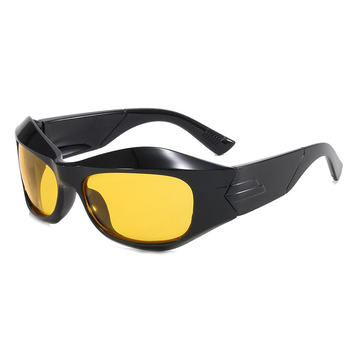 Women Retro Sunglasses in trendy Shield design Stornfield