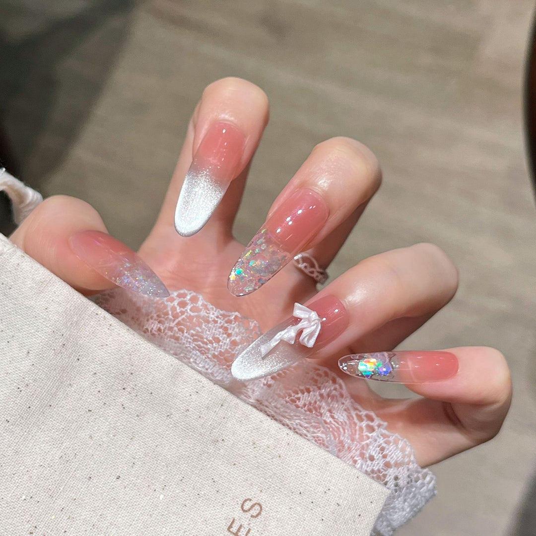 Elegant Glittering Press-On Nail Art Stornfield