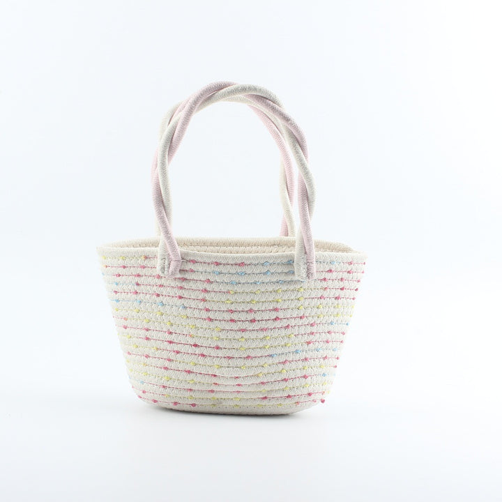 Fashionable straw bag with colorful accents Stornfield