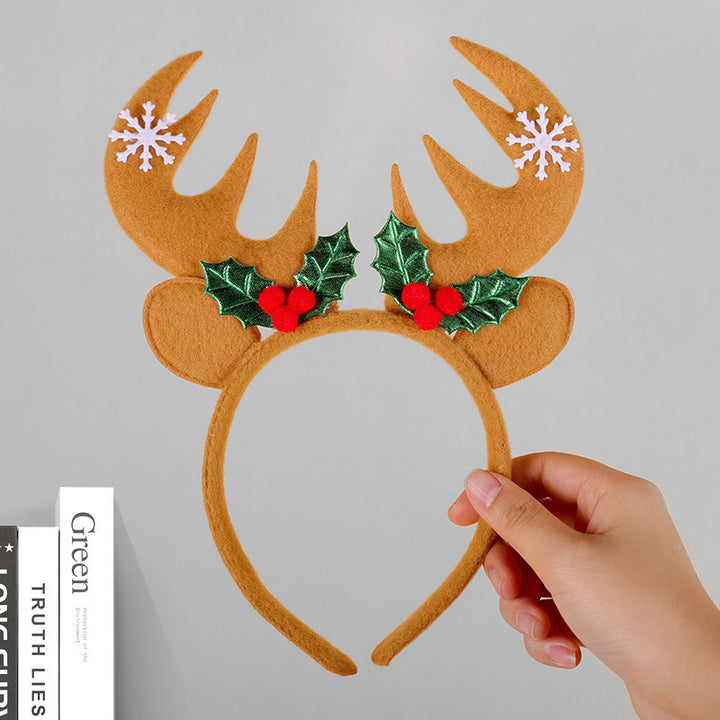 Festive Reindeer Antler Headband