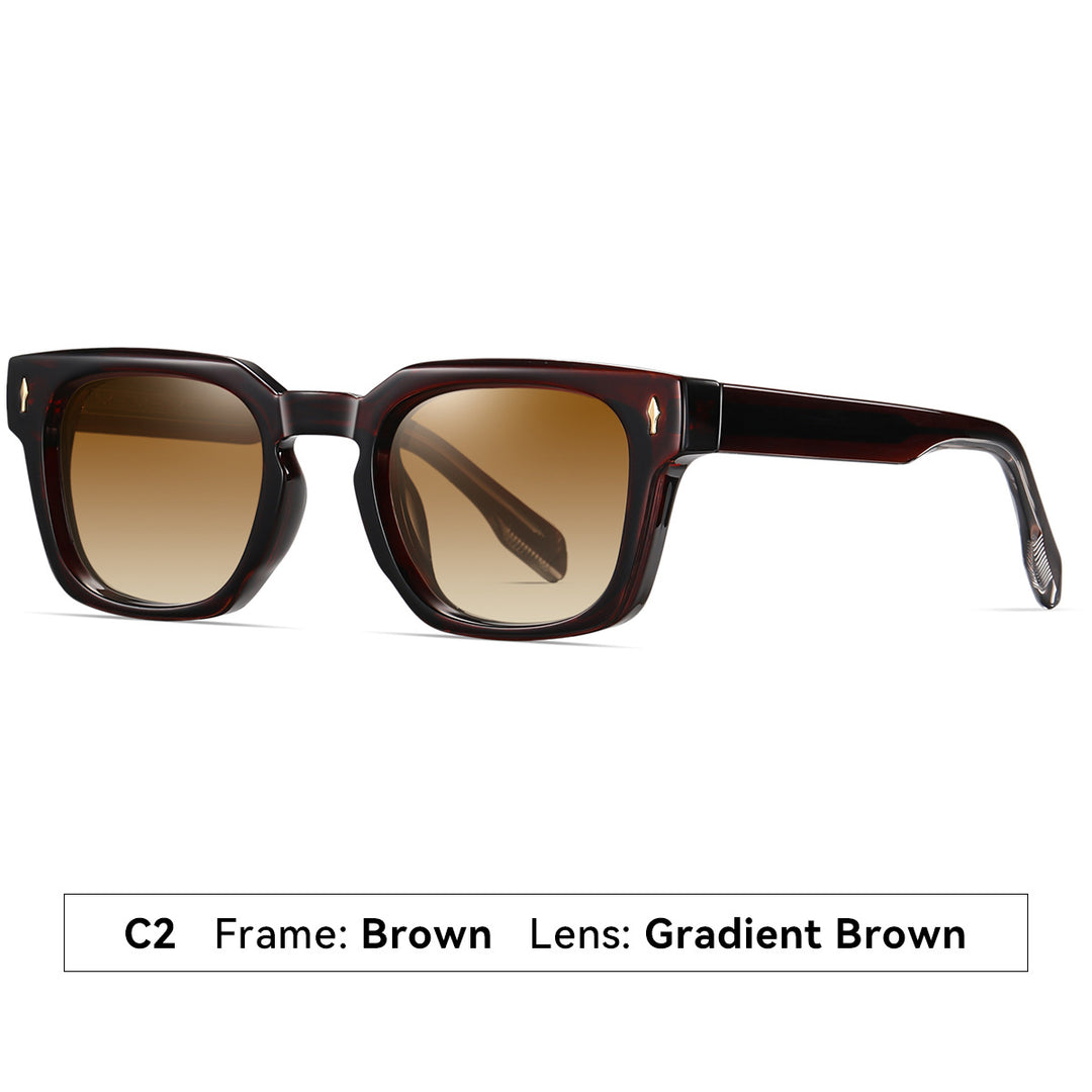 Women's fashionable sunglasses with square frame and gradient lenses Stornfield