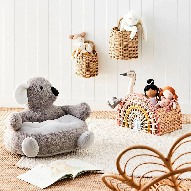 Playful storage basket in rainbow design Stornfield