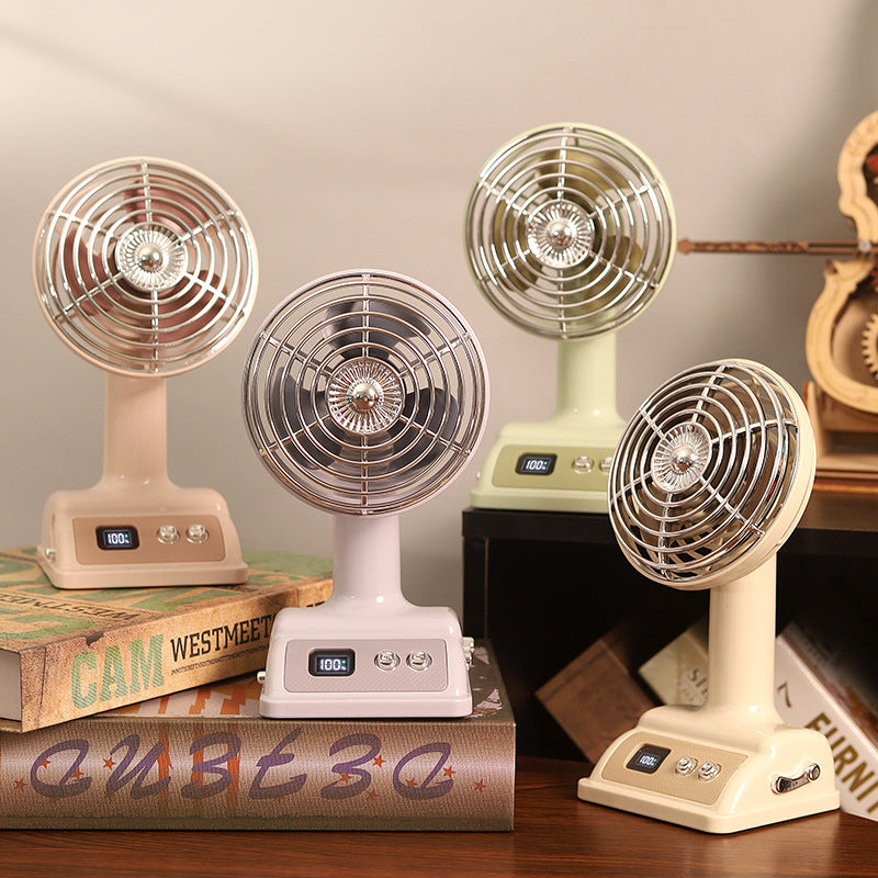 Ladies elegant portable table fan with digital control Stornfield