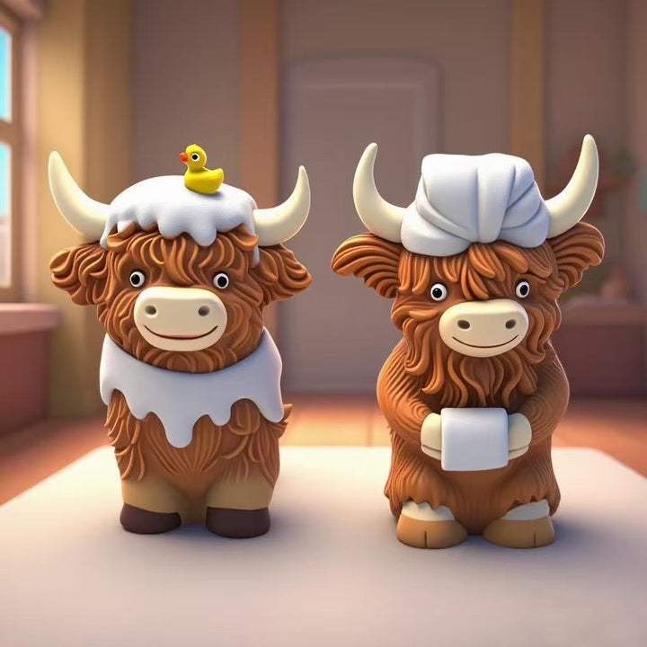 Funny Highland Cattle Figurine Stornfield