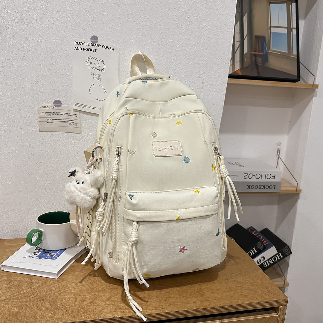 Stylish Embroidered Daily Backpack Stornfield