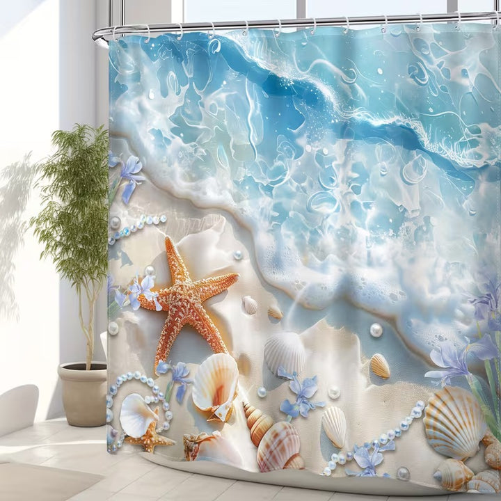 Coastal Scene Shower Curtain Stornfield