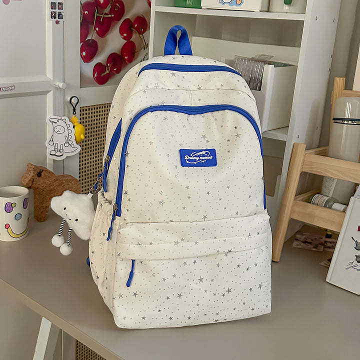 Star-Print Spacious Backpack Stornfield