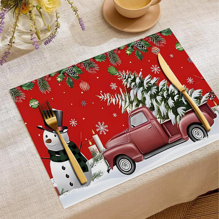 Christmas-Themed Greeting Placemats