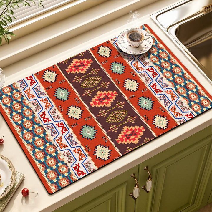 Vintage Floral Pattern Baking Mat