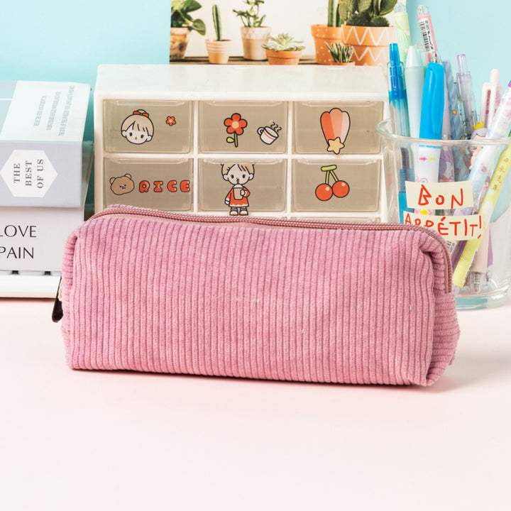 Textured Corduroy Pencil Case Stornfield
