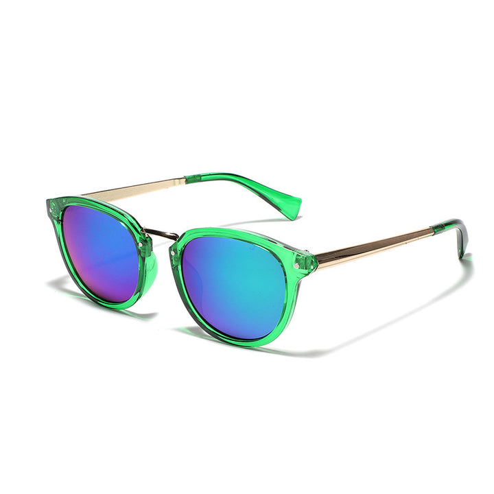 Women's fashion sunglasses with colorful, mirrored lenses and an elegant frame Stornfield