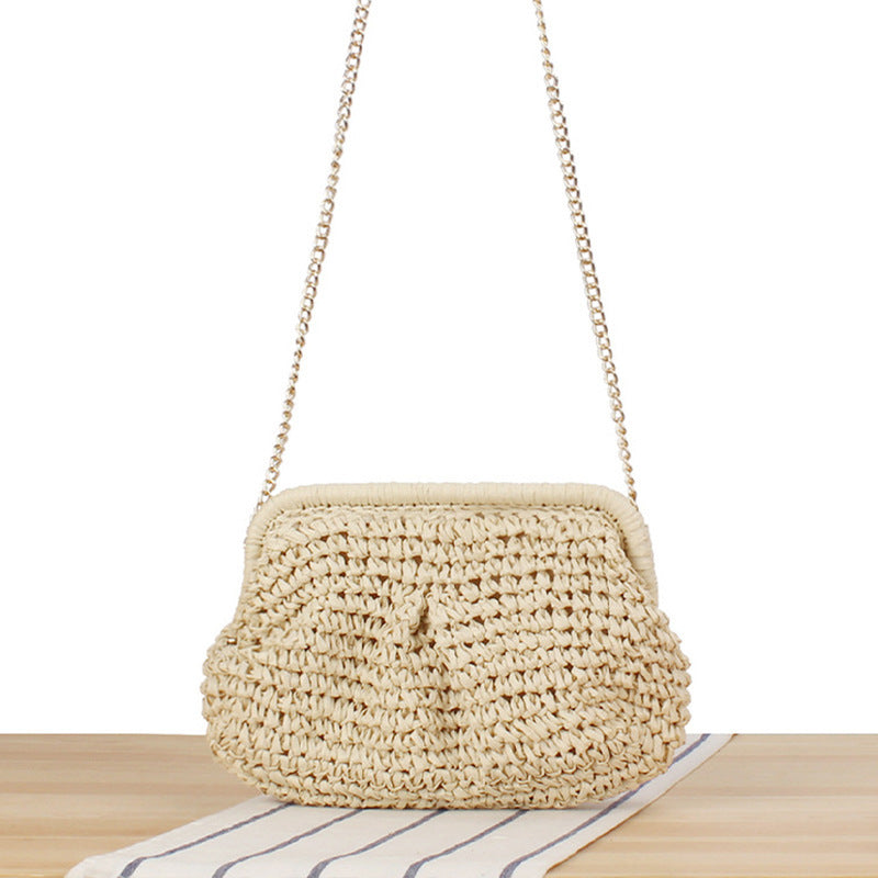 Handbag with Elegant Woven Design and High-Quality Chain Decoration Stornfield