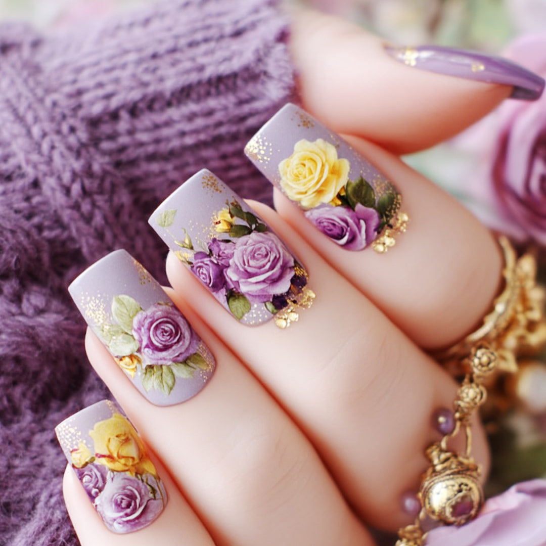 Floral Artistic Nail Wraps Stornfield