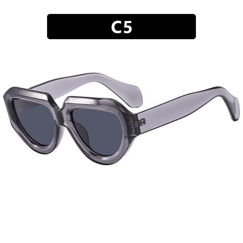 Women's fashionable sunglasses with unique, angular frame Stornfield