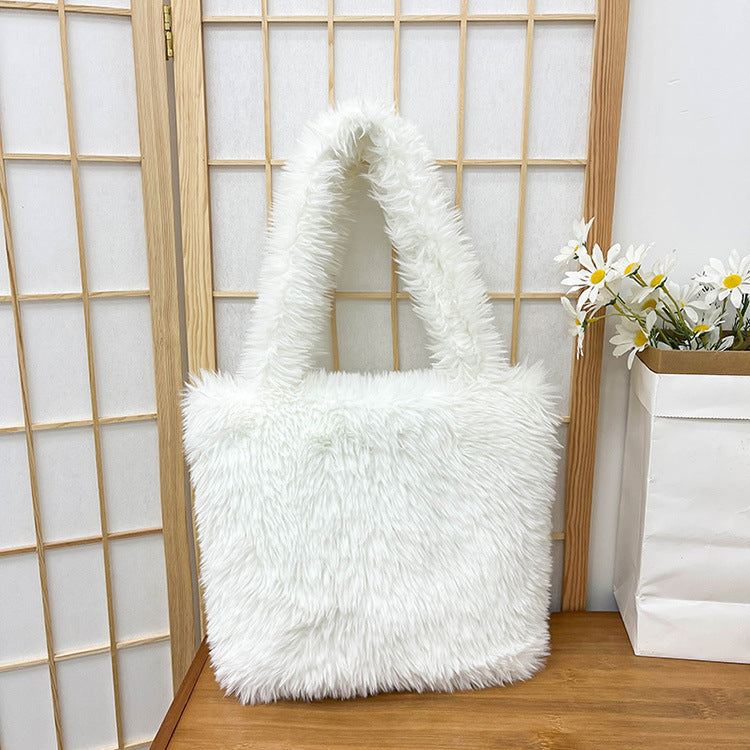 Cozy Faux Fur Tote Bag