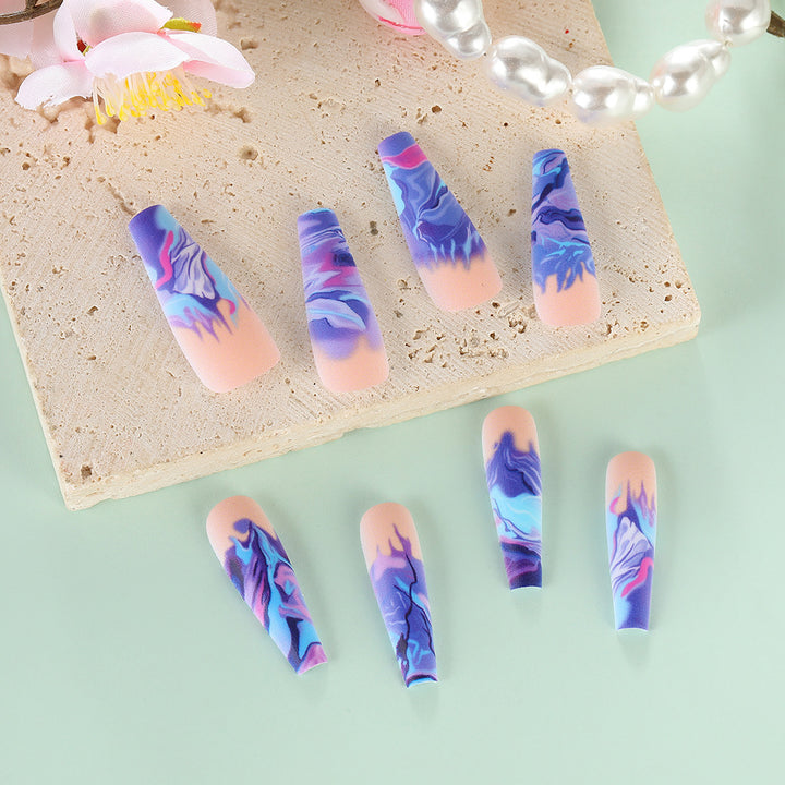 Artificial nails in modern marble design Stornfield